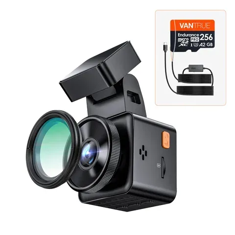 Manufacturer photo of the E1 Pro one-channel bundle with hardwire kit and memory card